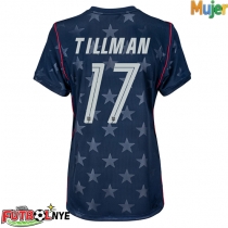 Camiseta Estados Unidos Malik Tillman #17 Visitante Equipación para mujer Mundial 2026 manga corta